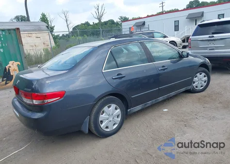 2004 Honda Accord 2.4 Lx из США, поврежденный, VIN 1HGCM56394A024962